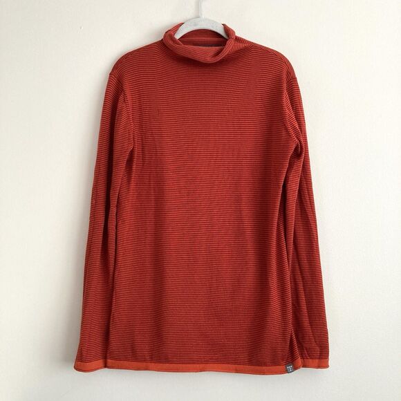 Title nine Sweaters - Title Nine Synergy Rolled Mock Neck Sweater Size Medium Striped Outdoor Casual